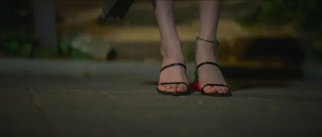 Bae Suzy wearing black strappy heels in a scene.